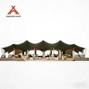 Wild Luxury Four Season PVC PVDF Waterproof Canvas Safari Glamping Lodge Villa Tent for Resort and Hotel
