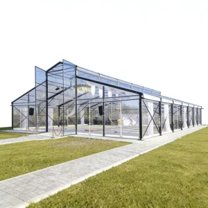 Wind-Resistant Transparent Aluminum Frame Wedding Tent with Clear PVC Marquee for City Square Weddings