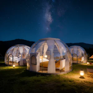 Wind control Function Outdoor Polycarbonate Igloo Dome For Luxury Glamping Hotel For Theatre Props Transparent House