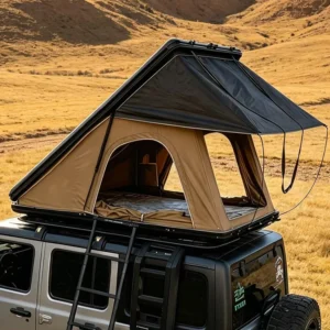 Windproof 600D Oxford Fabric Outdoor Waterproof 4×4 Car Hard Shell Aluminum Roof Tent with Complete Accessories