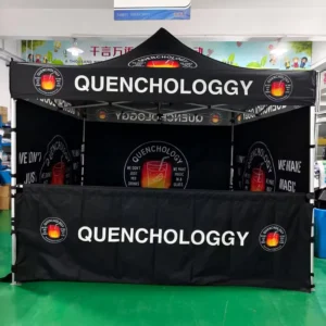 Windproof Advertising Canopy Food Booth Tent for Barbecue, Pizza, Fruit Juice, with Custom Logo