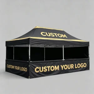 Windproof Folding Event Canopy Tent Heavy-Duty for High-Wind Outdoor Events and Exhibits