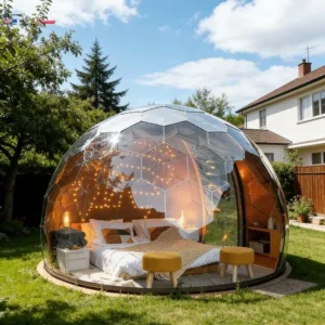 Windproof PC Dome Desert Resort Tent Transparent Polycarbonate Dome Durable Outdoor Dome Pod for Trande Show