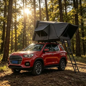 Windproof and Stable Ultra Thin Rooftop Tent for Car Hard Shell Side Opening Aluminium Car Rooftop Tent RTT