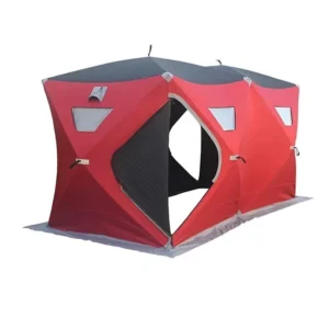 Winter Double-Layer 2000mm Waterproof Cotton-Padded Insulated Fishing Tent