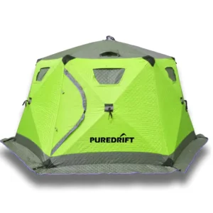 Winter Fishing Shelter Large Space Hexagonal Tent Waterproof Breathable Thickened Cotton for Camping Ice Fishing Tent