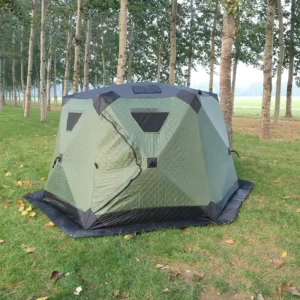 Winter Ice Fishing Hexagonal Cotton Tent Multi Person Thickened Windproof Warm Outdoor Shelter