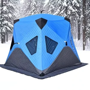 Winter Ice Fishing Tent Outdoor Camping 210D Oxford Cloth Thickened Waterproof Warm Cold-Proof Easy Folding Portable