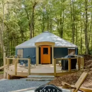 Winter Mongolian Yurt Family Camping Tent Resort Modern Home