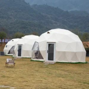 Winter Outdoor Ball Tent Waterproof PVC Cover Winter Igloo Dome for Glamping Geodesic Design for Comfort and Style
