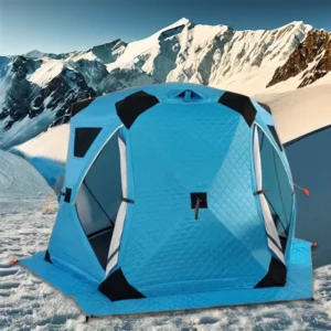 Winter Windproof Rainproof Ice Fishing Tent, Warm Outdoor Shelter