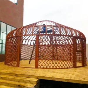 Wooden Frame 10meters Mongol Yurta Inflatable Mongolian Yurt Bell Canvas Tent with Bedroom