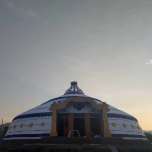 Wooden Mongolian Luxury Yurt Modern House Outdoor Yurta Living Glamping Home With Bathroom