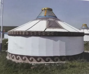 Wooden Structure Yurte Homes Mongolian Living House Waterproof Canvas Yurt Tent 9m