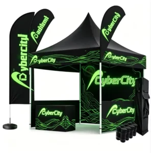Wrinkle-Free Stain-Resistant Oxford Cloth Pop-Up Gazebo Canopy for Dealerships