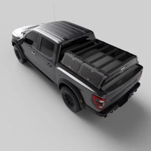 XINYI Modular Aluminum Pickup Truck Bed Rack Overland Cargo Platform Rack Tonneau Cover for Ford F150 Toyota Tacoma 5FT 6FT