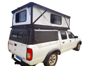 XINYI Pop Up BakkieTent Aluminum Pickup Truck Camper Camping Hard Shell Pickup Truck Tent With Canopy For Ford F150 Nissan Tp07b