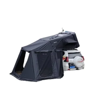 XL 4-Person Waterproof Aluminum Hard Shell Roof Top Tent Automatic Annex Build for Outdoor Camping Car Rooftop Tent