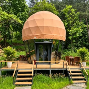 XQ-6 2-Story Dome Tent PVC-Coated Fabric Steel Frame Galvanized Pipe for Outdoor Hotel Event Glamping