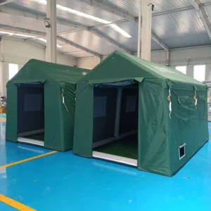 YJHOME OEM Waterproof Portable Inflatable Camping Tent Outdoor Glamping Air Cabin for 2 4 Person
