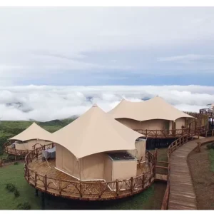 Yunshang Outdoors Tents Membrane Structure White PVDF Fabric Luxury Hotel Tents for Sale
