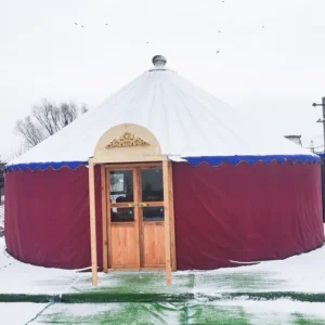 Yurta House Mongolian Yurt Living Homes Windproof Prefab Mongolian Yurt