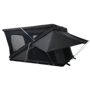 Z Shape Aluminum Hard Shell Black Waterproof Oxford Fabric Roof Top Tent High Space Camping Car Rooftop Tent