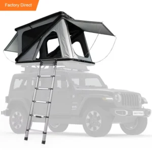 Z Shape Aluminum Hard Shell Black Waterproof Oxford Fabric Roof Top Tent High Space Camping Car Rooftop Tent