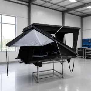 Z Shape Waterproof Aluminum Hard Shell Rooftop Tent for 4×4 SUV Camping