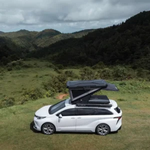 Z-Type Large Space Waterproof 2-3 Person Aluminum Hard Shell Car Rooftop Tent with Moisture-proof Mat