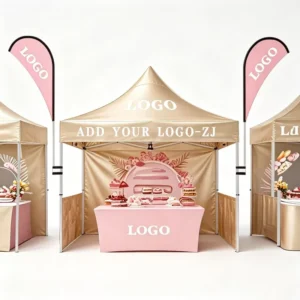 ZJ ZJ 001 3x3M 10ft Jiangsu Outdoor Indoor Trade Show Tents Professional Customized Flame Resistant 300D Oxford Fabric Aluminium