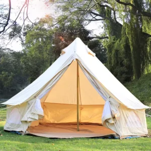 logo Weight Custom 3M 4M 5M 6M 12KG Heavy Duty Cotton Resorts Canvas Luxury Glamping Pyramid Teepee Bell Yurt Tent for Sale